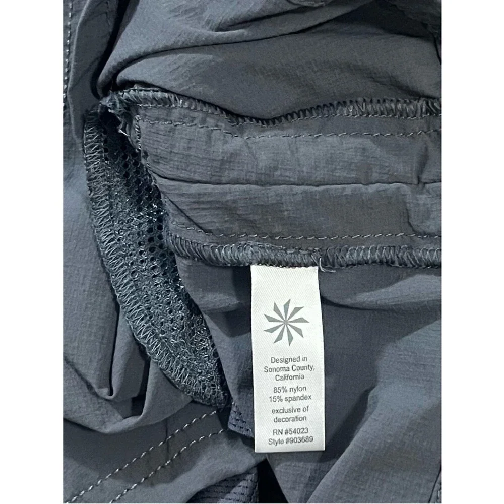 Athleta Womens Cinch Ripstop Hiking Skort Asphalt Gray Size 0